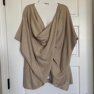 COPY - NWT Survival twist front poncho wrap